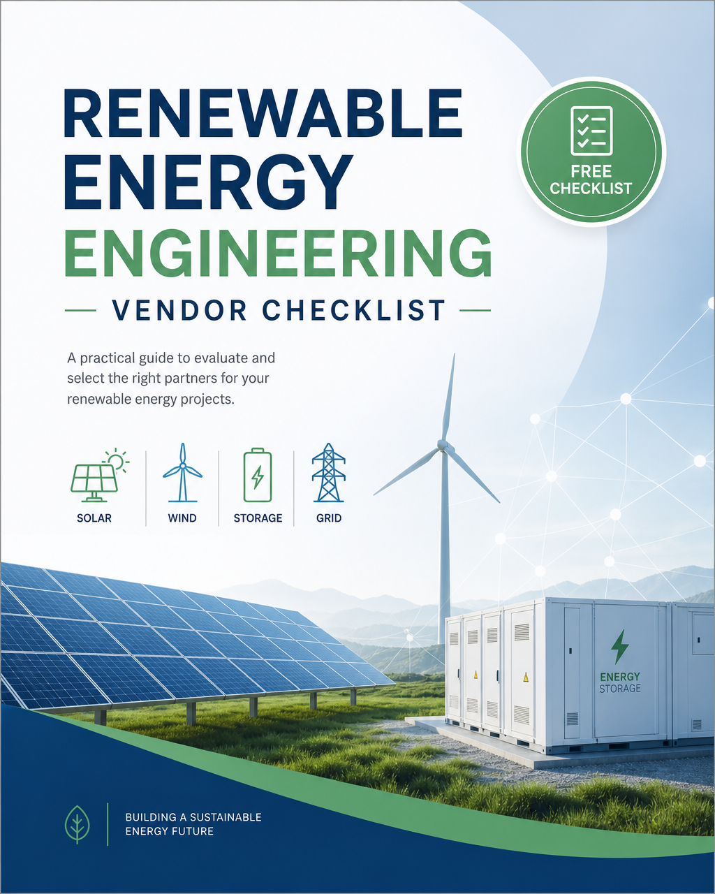 Renewable Energy Engineering Vendor Checklist cover